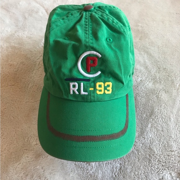 CUSTOM Polo by Ralph Lauren Kelly Green Cap with Embroidered CP-93